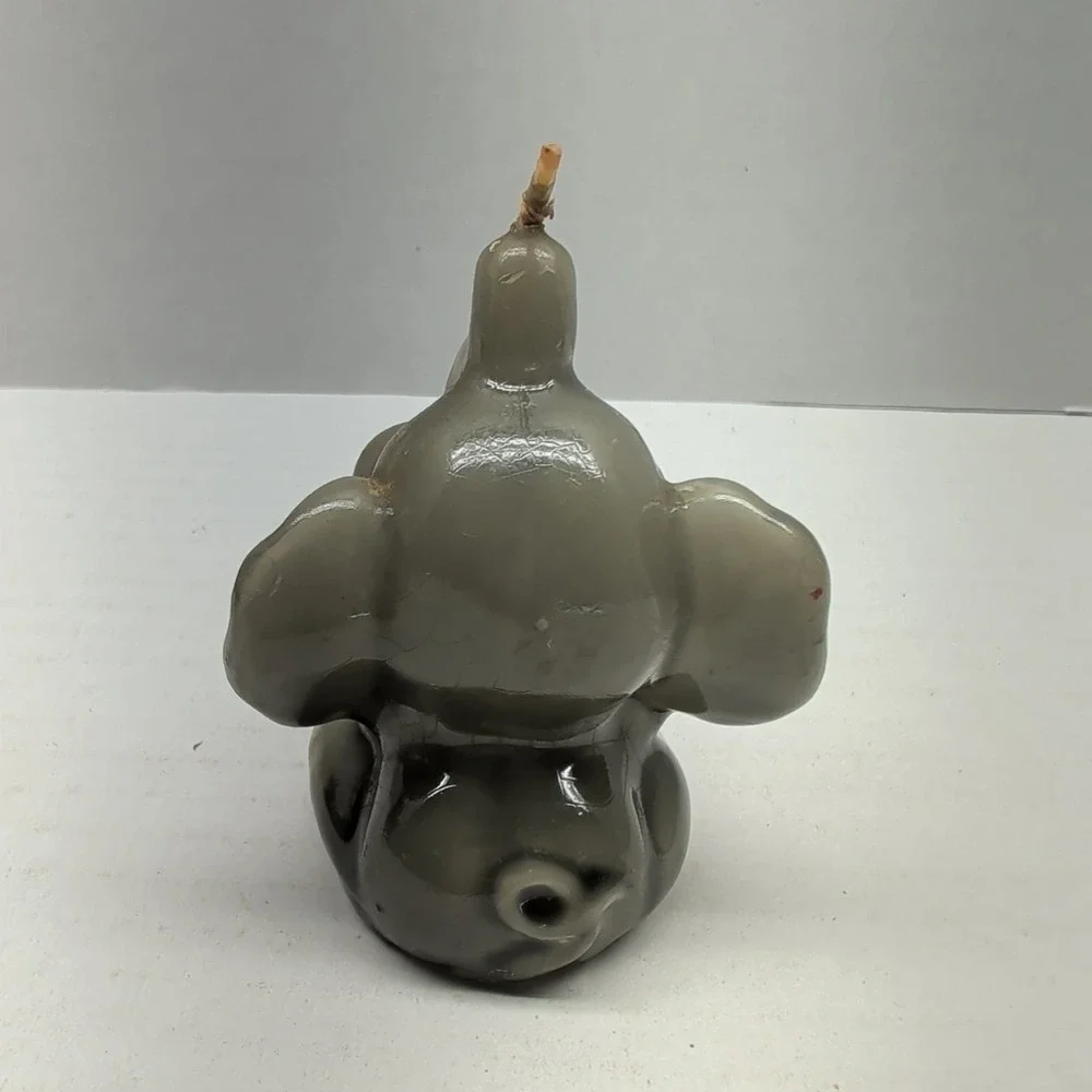 Lot of‎ 5 Vintage Elephant Shaped Novelty Decorative Candle Wax Figurine